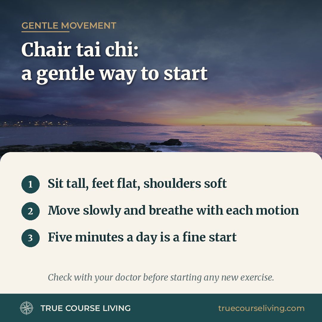 Tip card: Chair Tai Chi: A Gentle Way to Start Moving