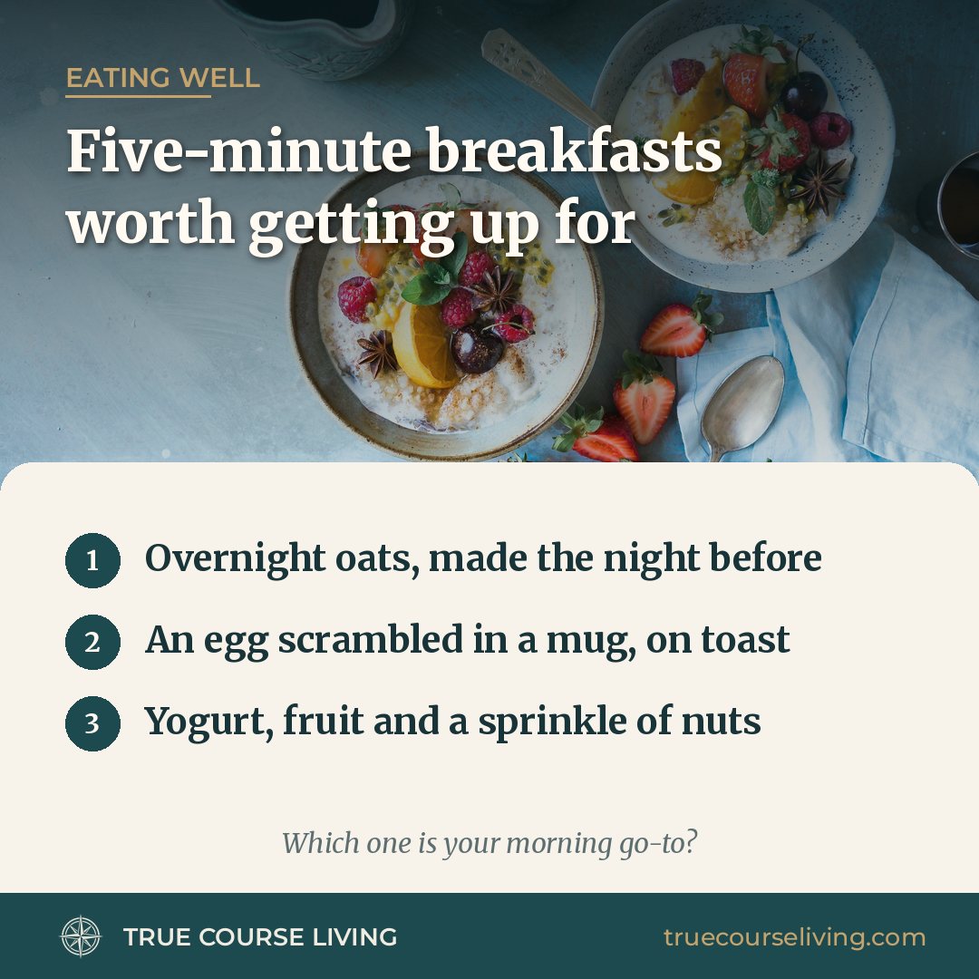 Tip card: Five-Minute Breakfasts Worth Getting Up For