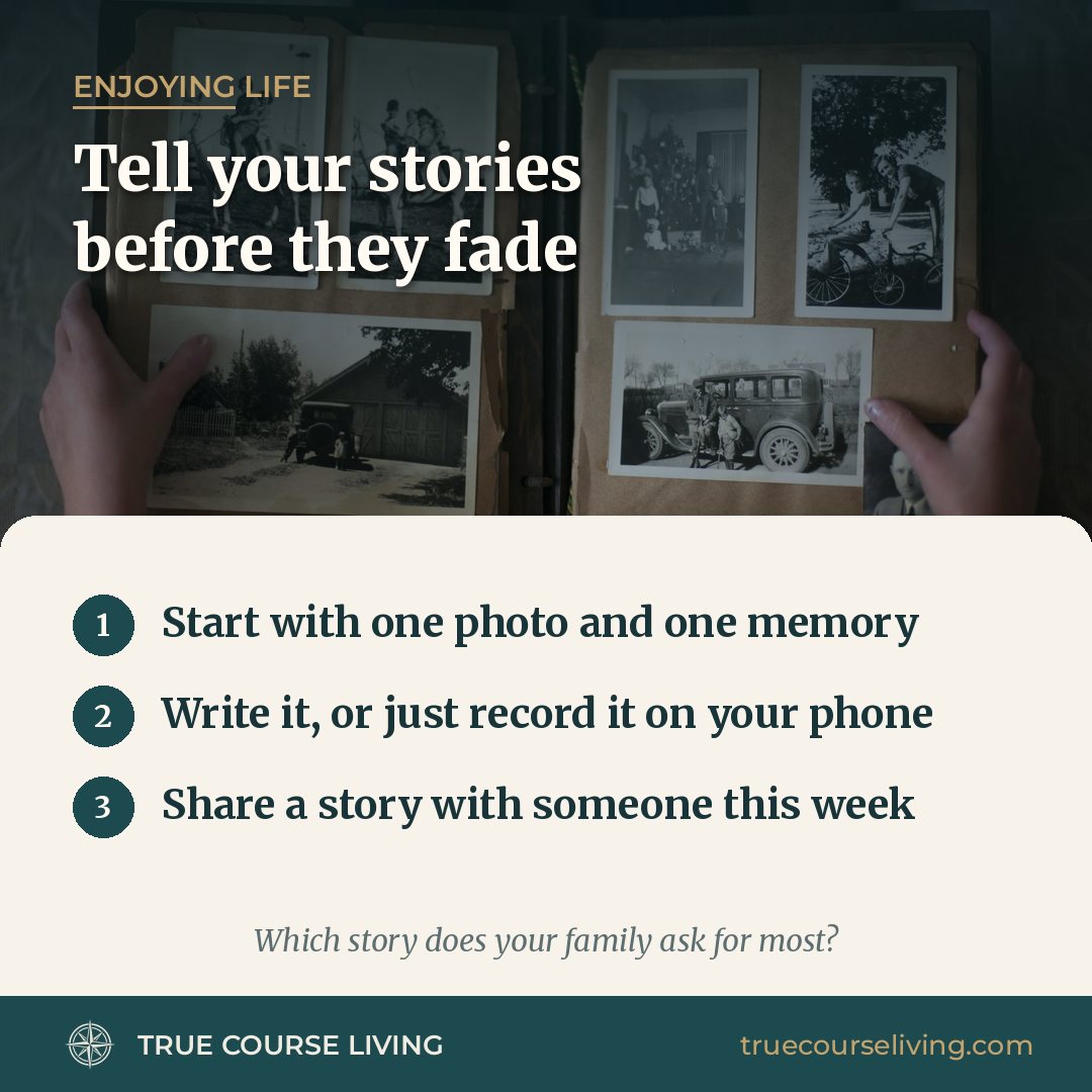 Tip card: Tell Your Stories Before They Fade